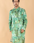 Green Whirl Kurta