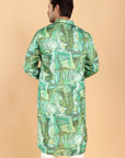 Green Whirl Kurta