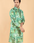 Green Whirl Kurta