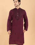 Maroon Noir Kurta