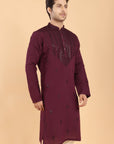Maroon Noir Kurta