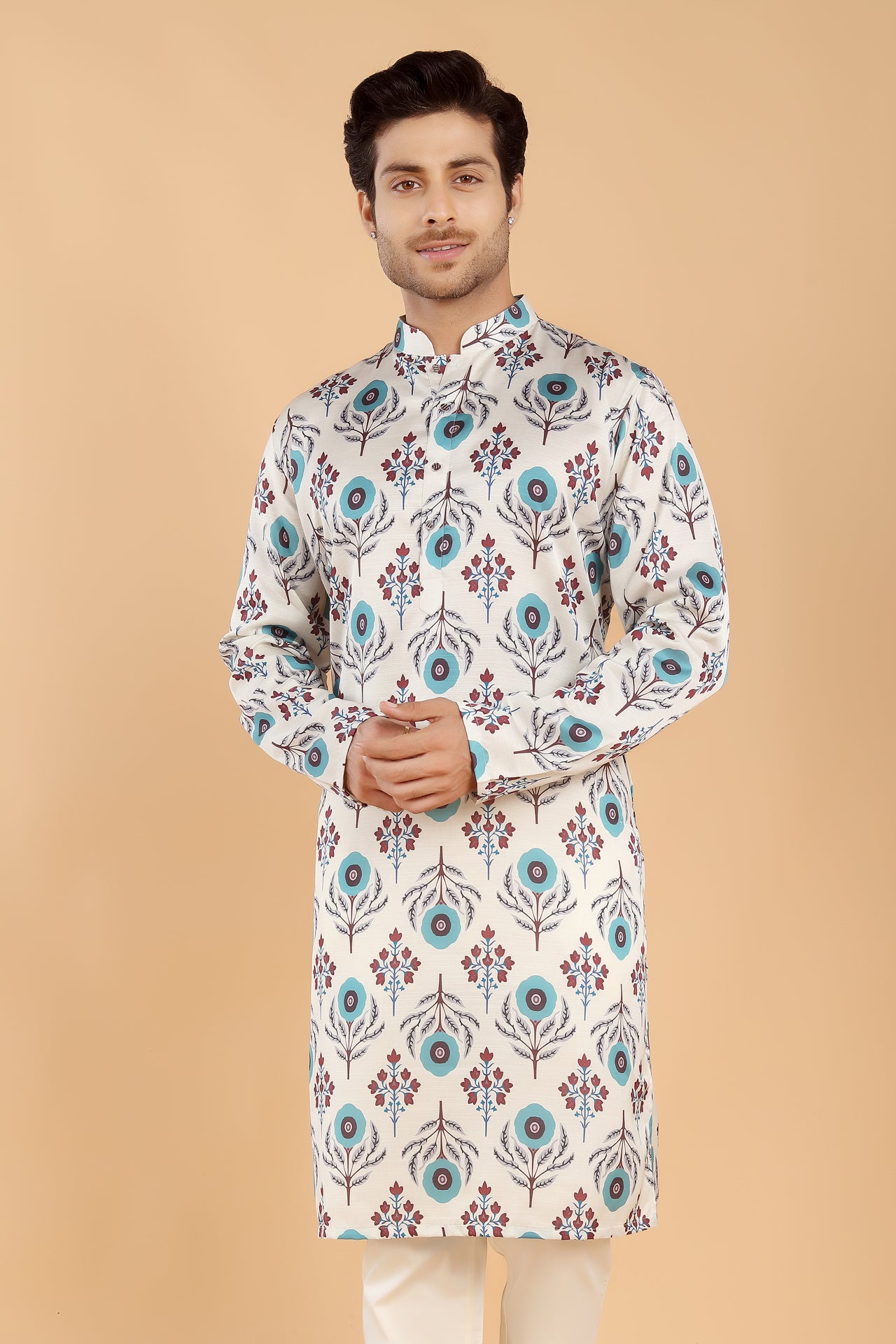 Ivory Aqua Kurta