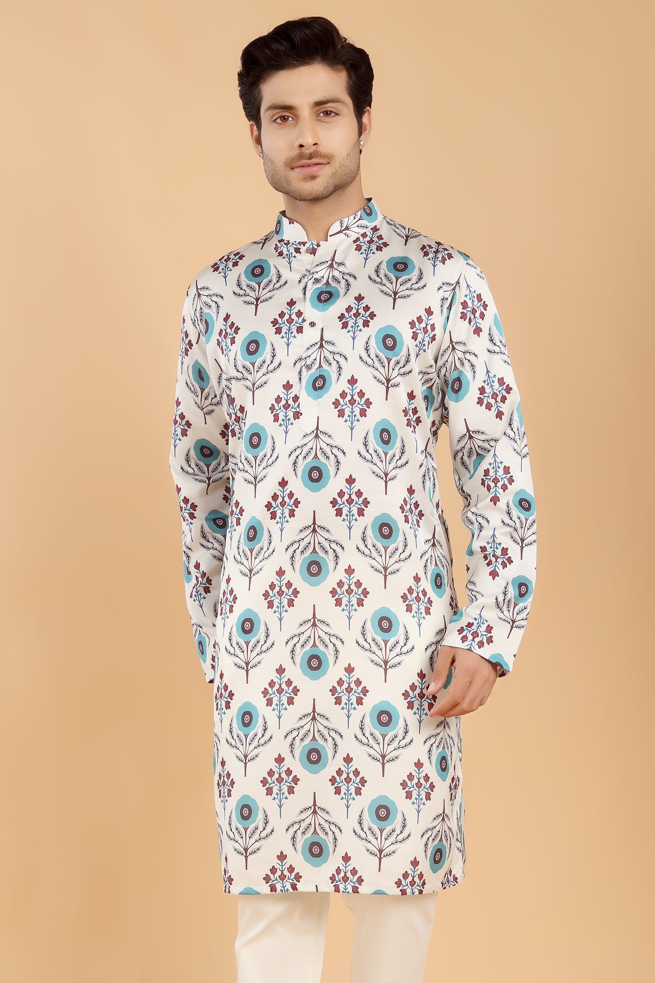 Ivory Aqua Kurta