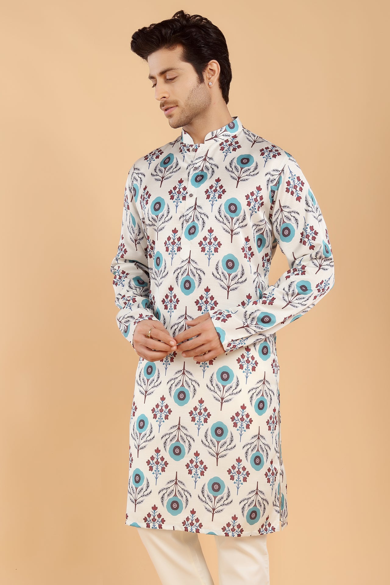 Ivory Aqua Kurta