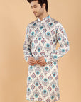 Ivory Aqua Kurta