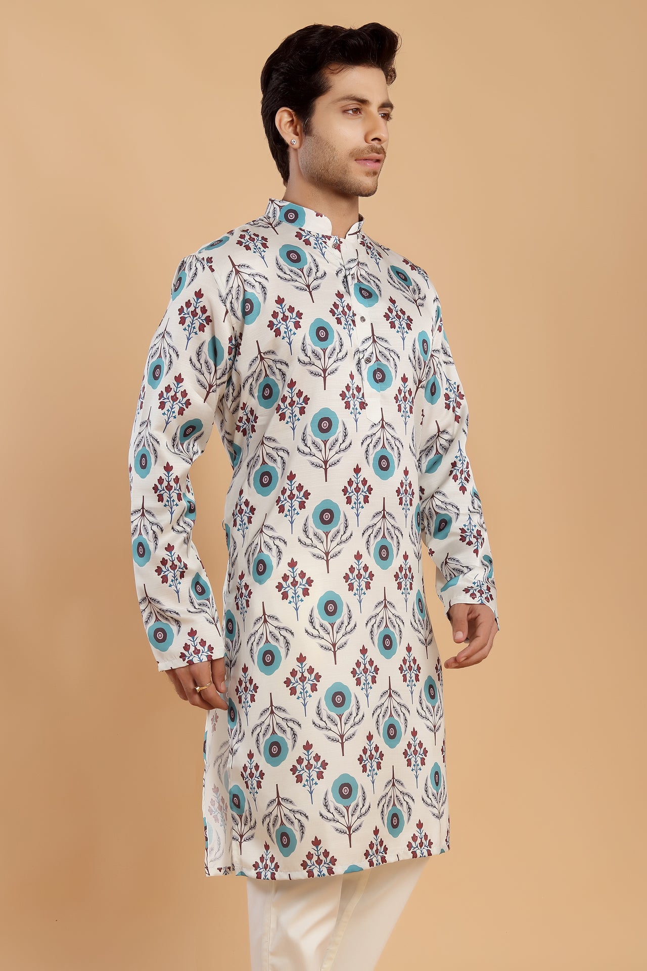 Ivory Aqua Kurta