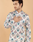 Ivory Aqua Kurta