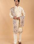 Fawn Kurta with Dupatta