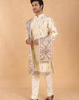 Fawn Kurta with Dupatta