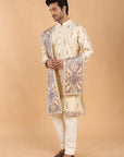 Fawn Kurta with Dupatta