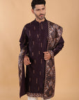 Deep Wine Kurta with Dupatta