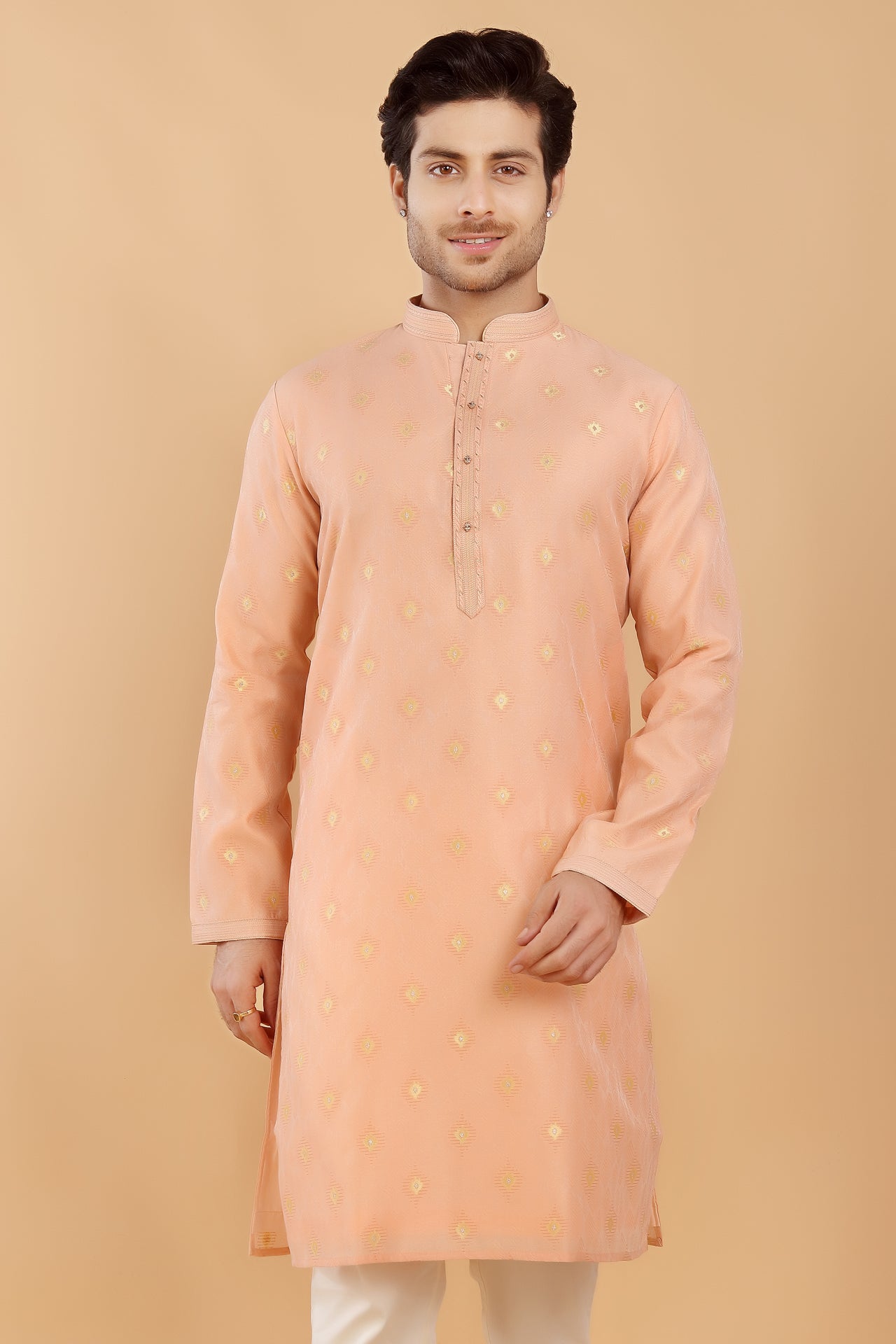 Gulab Brocade Kurta