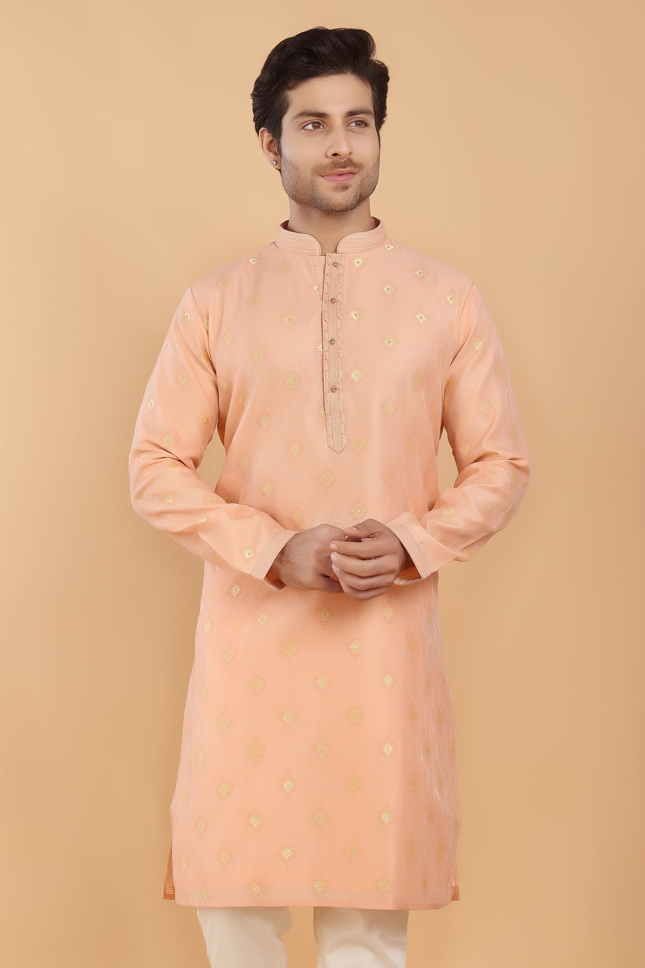 Gulab Brocade Kurta