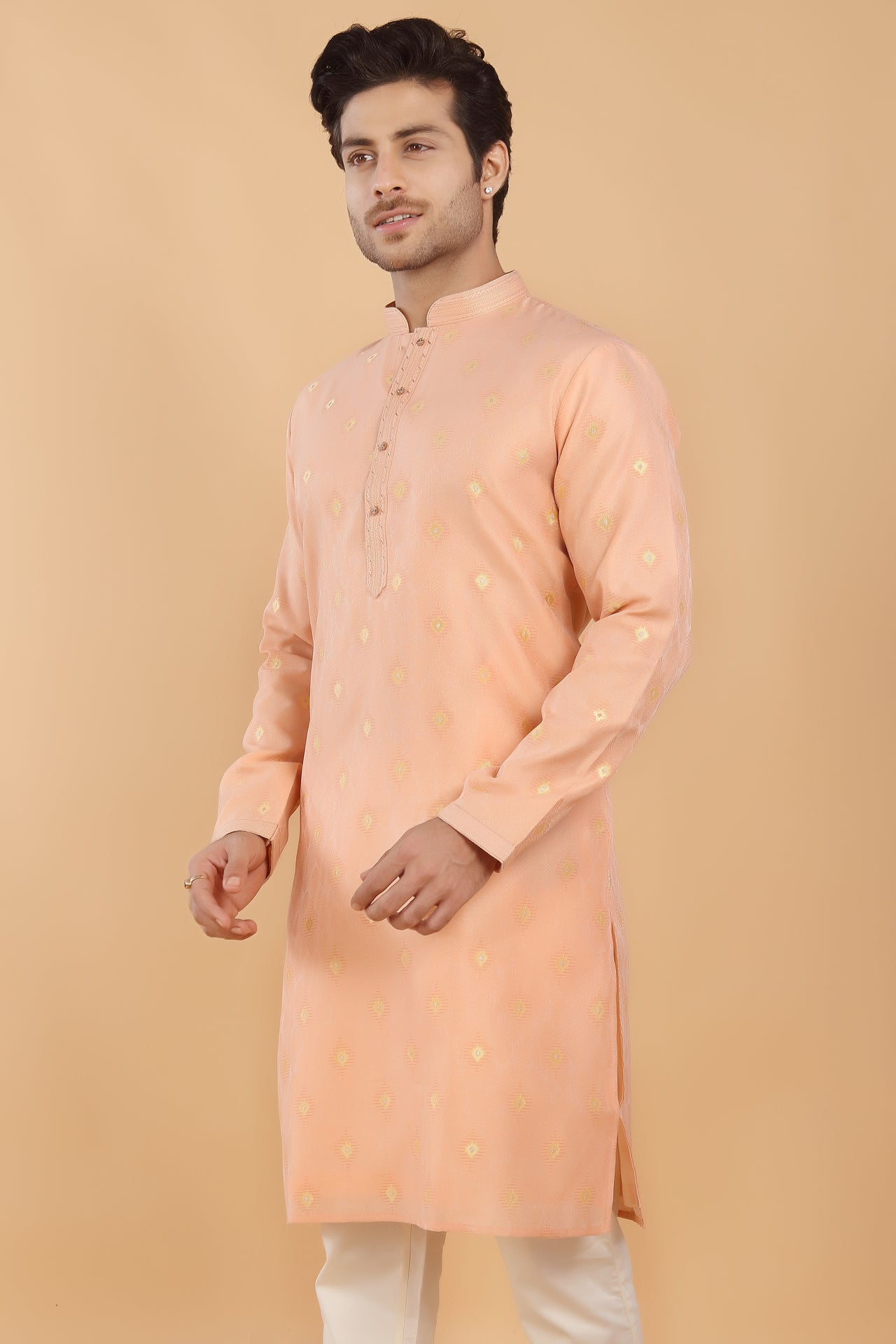 Gulab Brocade Kurta