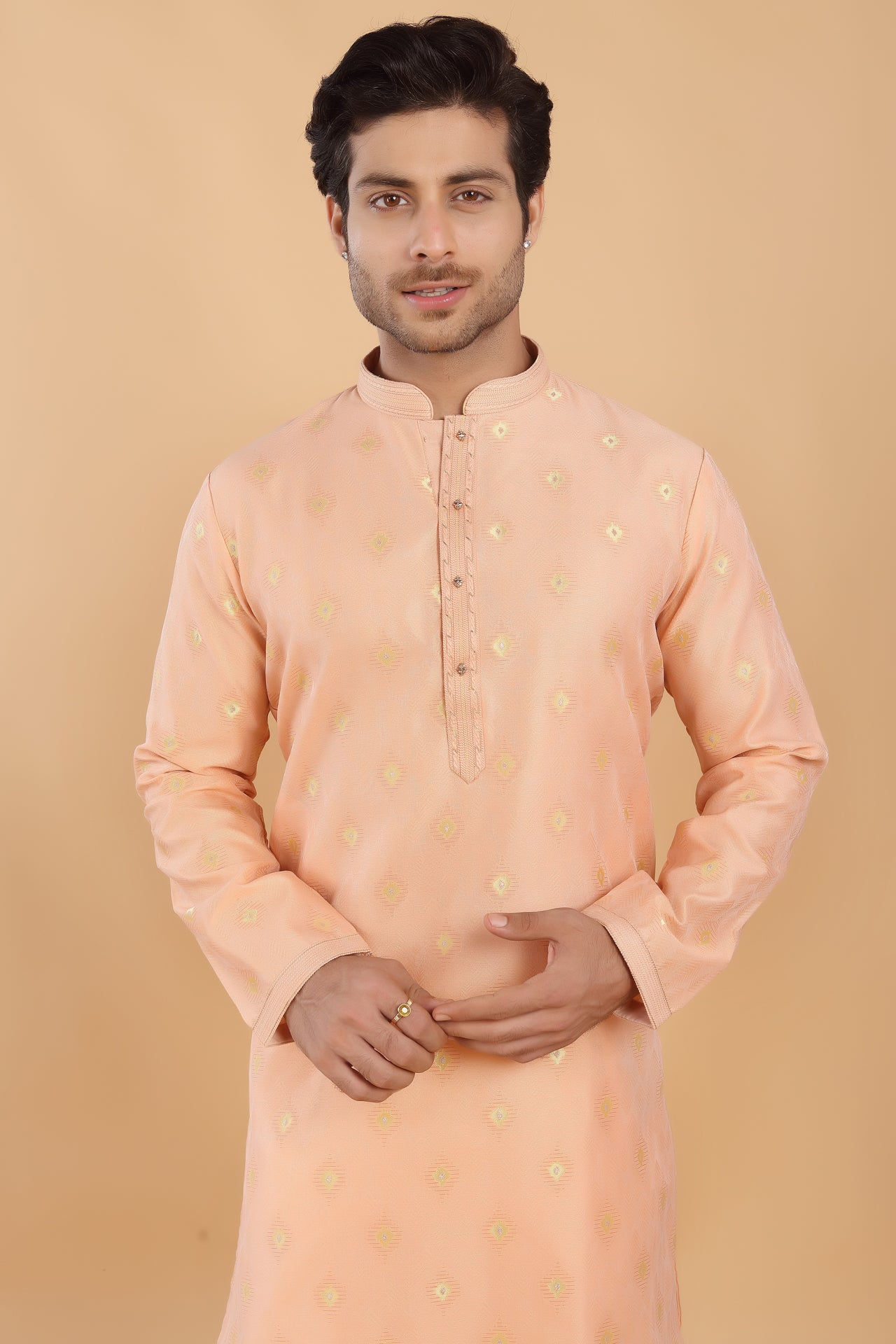 Gulab Brocade Kurta