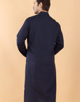 Navy Linen Kurta