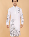 Monochrome Meadow Kurta