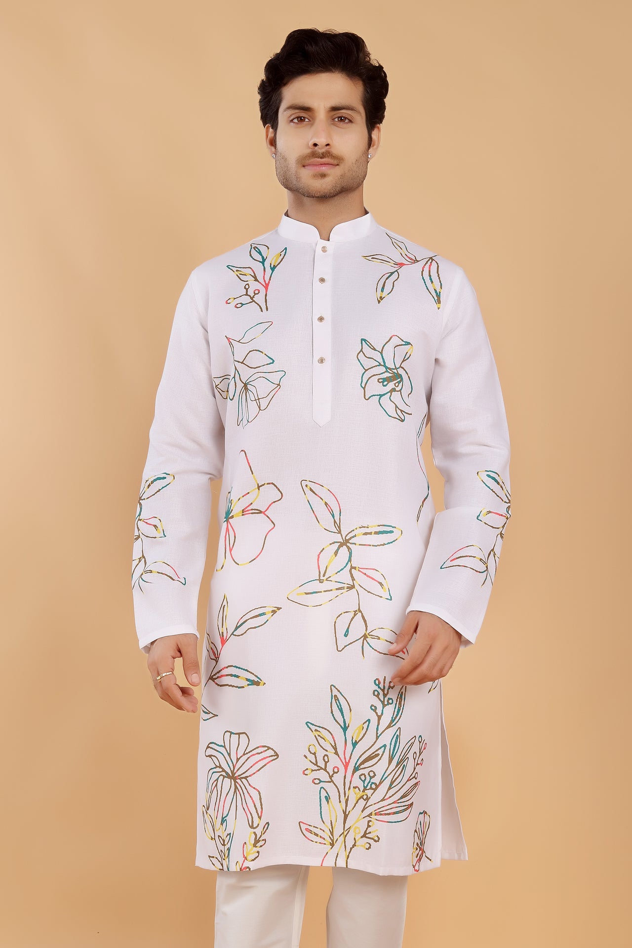 Sketch Bloom Kurta