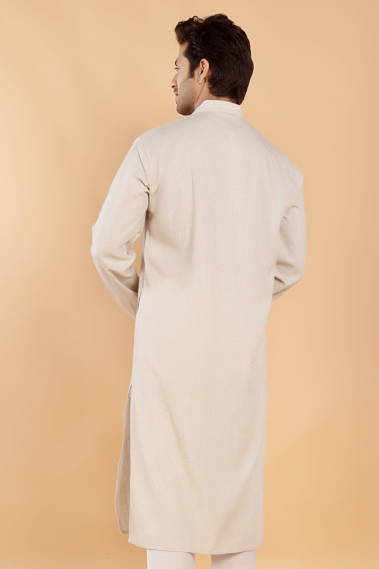 Ivory Linen Kurta
