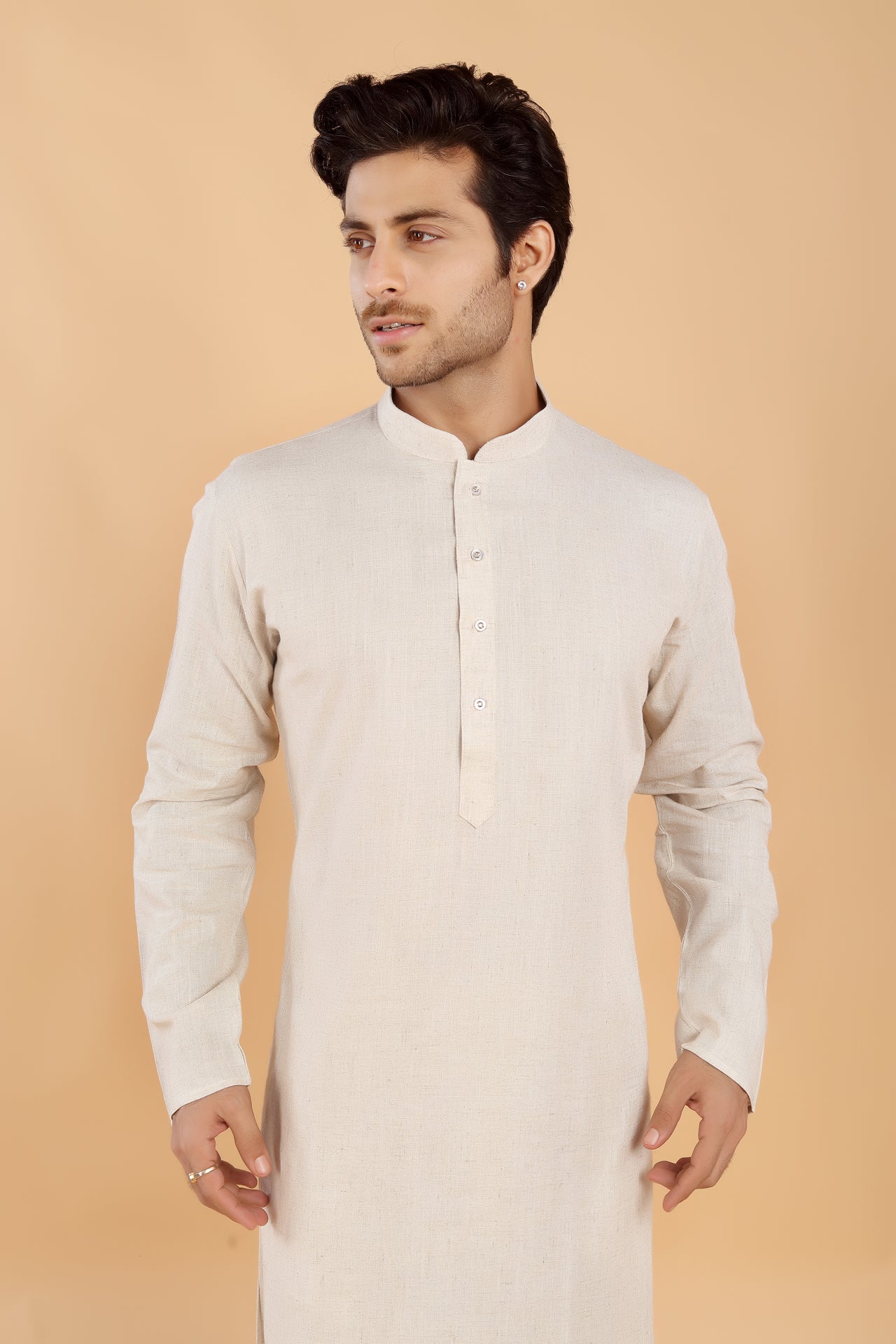 Ivory Linen Kurta