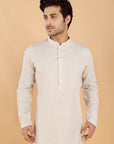 Ivory Linen Kurta