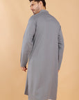 Grey Linen Kurta
