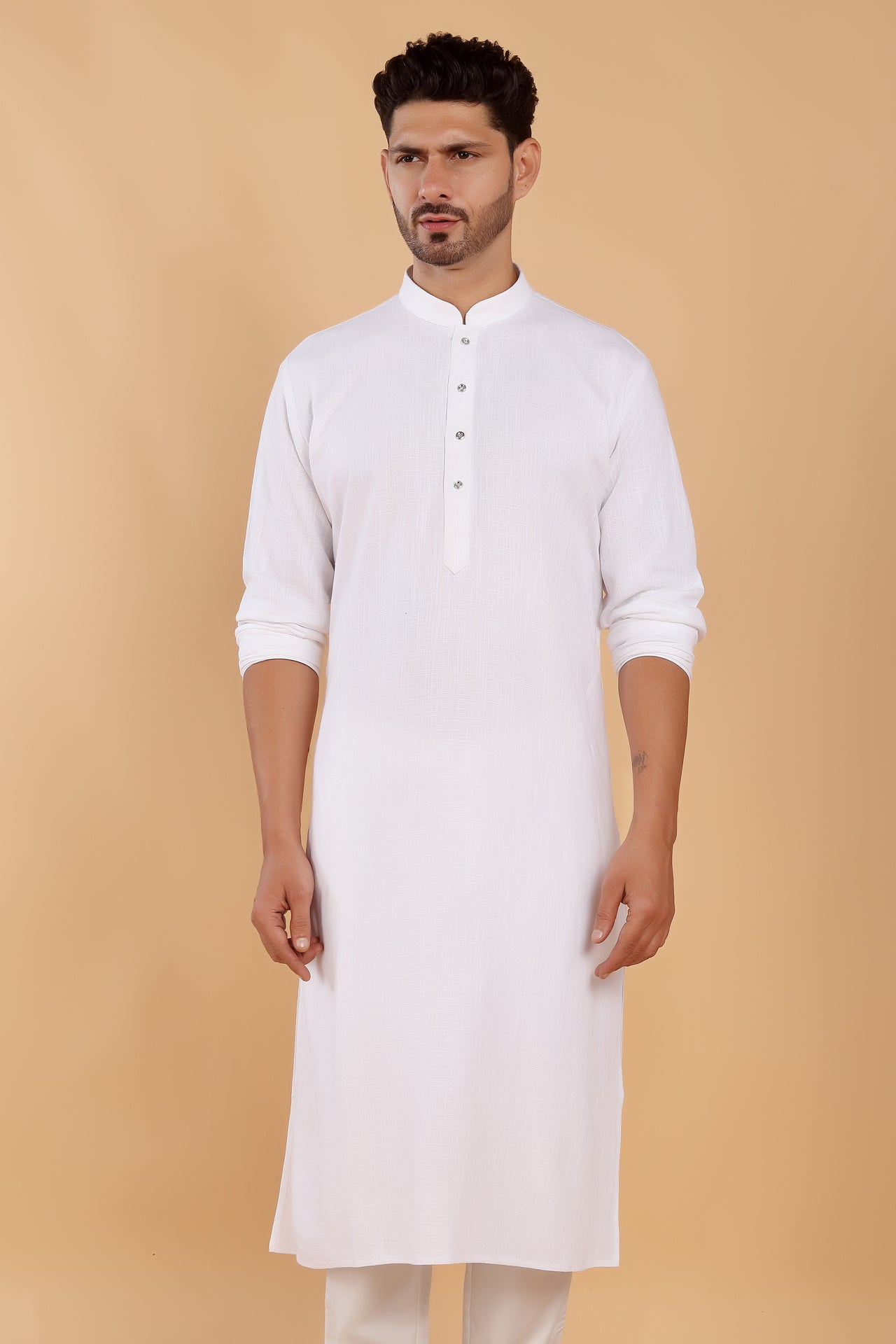 White Linen Kurta