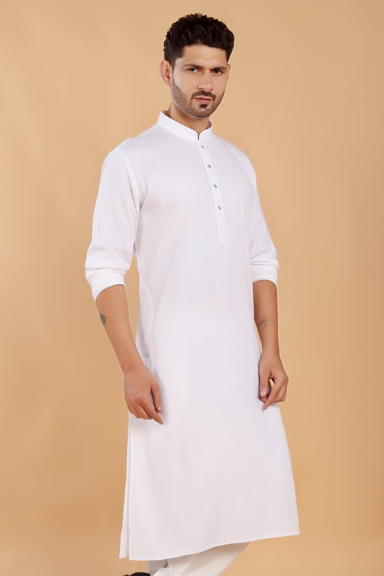 White Linen Kurta
