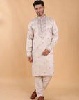Champagne Kurta with That Subtle Spark