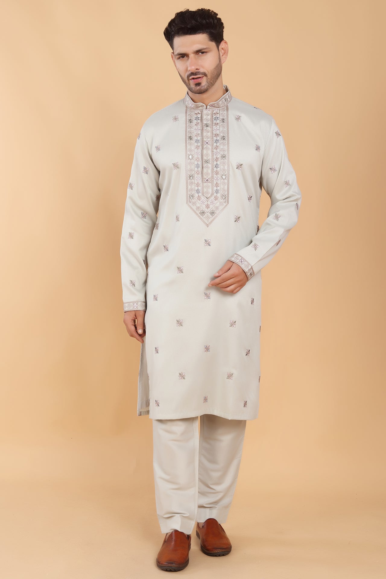 Minty Kurta with That Subtle Spark