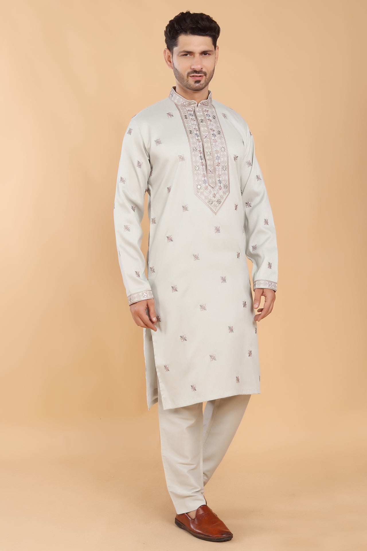Minty Kurta with That Subtle Spark