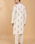 Beige Embroidered Kurta Set