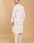 Ivory Kurta with That Subtle Spark