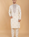 Ivory Kurta with That Subtle Spark