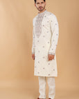 Ivory Kurta with That Subtle Spark