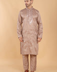 Brown Glaze Sequin Kurta Set