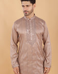 Brown Glaze Sequin Kurta Set