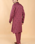 Wine Bling Kurta Set
