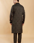 Midnight Olive Kurta Set
