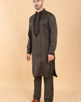 Midnight Olive Kurta Set