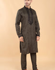 Midnight Olive Kurta Set