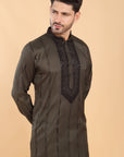 Midnight Olive Kurta Set