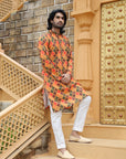 Mustard Checkered Kurta