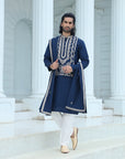 Midnight Blue Embroidered Kurta