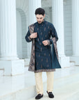 Deep Teal Kurta with Dupatta