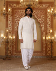 Cream Chikankari kurta