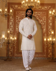 Cream Chikankari kurta