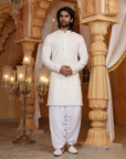 Cream Chikankari kurta