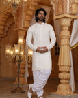 Cream Chikankari kurta
