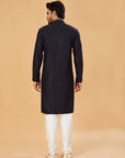 Black Embroidered Kurta